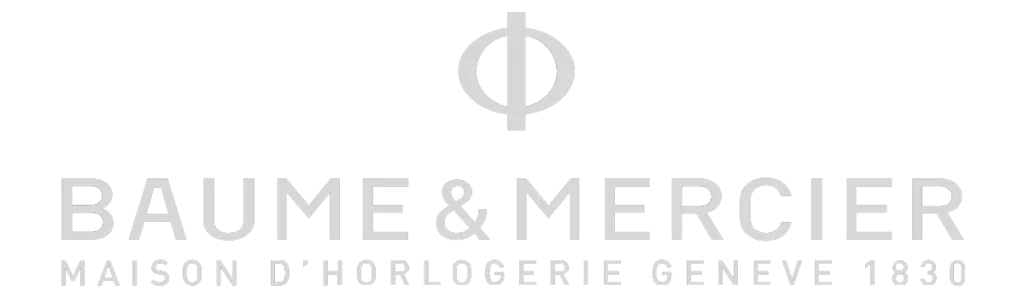 Baume Mercier Logo large White